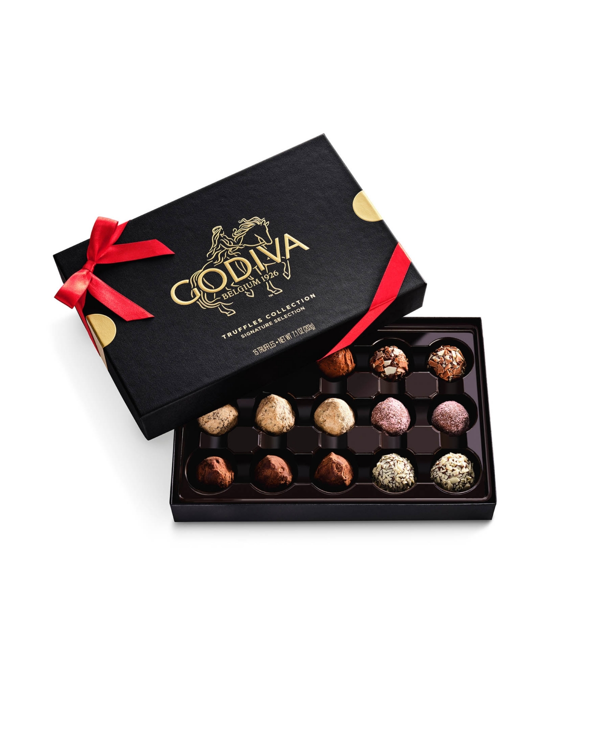 Godiva Assorted Chocolate Seasons Greetings Tower, 80-pc. In Transparent