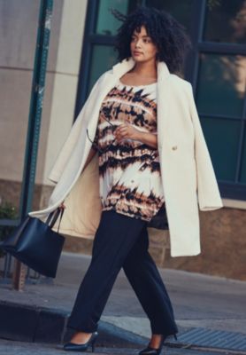 Women's Plus Size Leisure Button Tunic