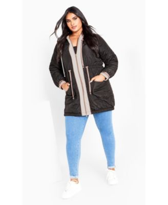 Women's Clio Quilt Padded Hooded Neck Coat