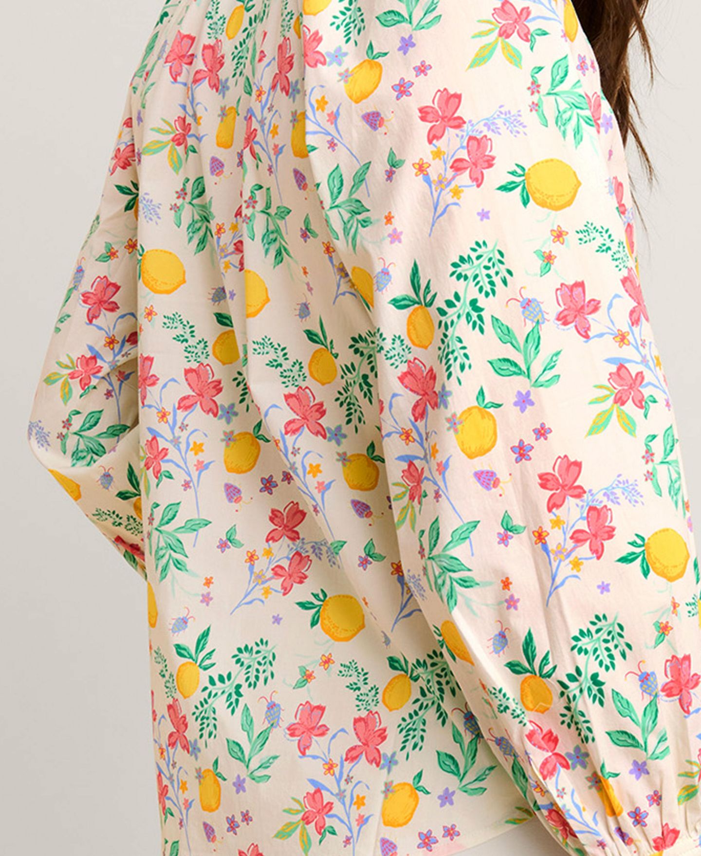 Женская рубашка UNTUCKit Stretch Cotton Lemon Print Carrie, цвет: Белый — фото 3