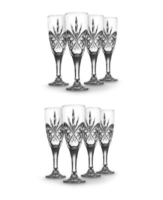 Godinger Dublin Crystal Champagne Flutes, Set of 8 - Macy's