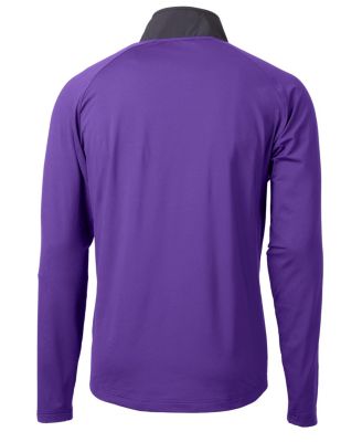 Men's Cutter and Buck Adapt Stretch Knit Hybrid Long Sleeve Quarter Zip