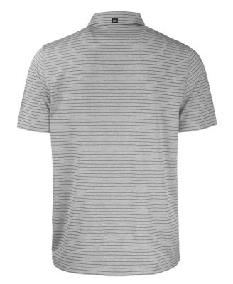 Men's Cutter and Buck Forge Eco Heather Stripe Stretch Recycled Polo