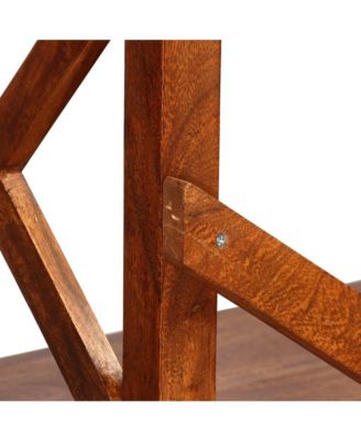 Bookshelf Honey-toned Brown Solid Acacia Wood