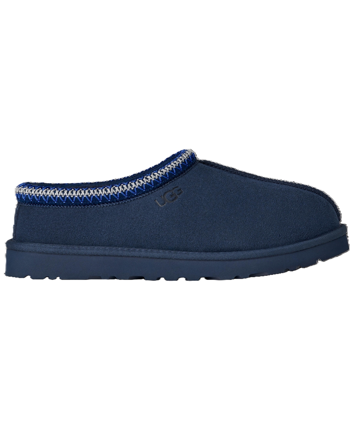 Ugg Mens Tasman Ii Suede Slippers Navy Eur 42 / 8 Uk In Blue