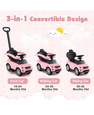 3-in-1 Convertible Ride-On Car Licensed Land Rover Discovery