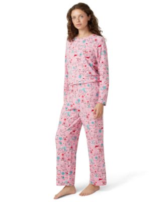 Women's Waffle Fleece Pajama Set