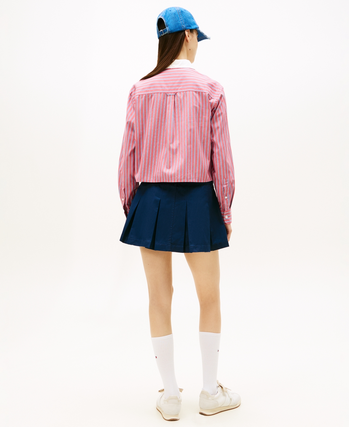 Tommy Jeans Women's Cropped Relaxed Stripe Shirt