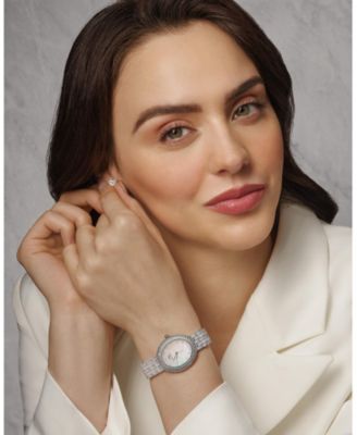 Women's Angelica Watch with Mother of Pearl Dial, Topaz Gemstones and Stainless Steel Bracelet 1342AANS