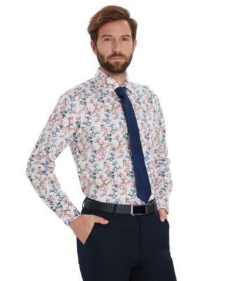 Men's Garden Floral Printed Dress Shirt, Macy's Exclusive