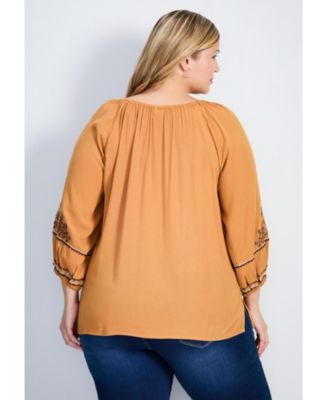 Women's Anna Embroidery Detail Top