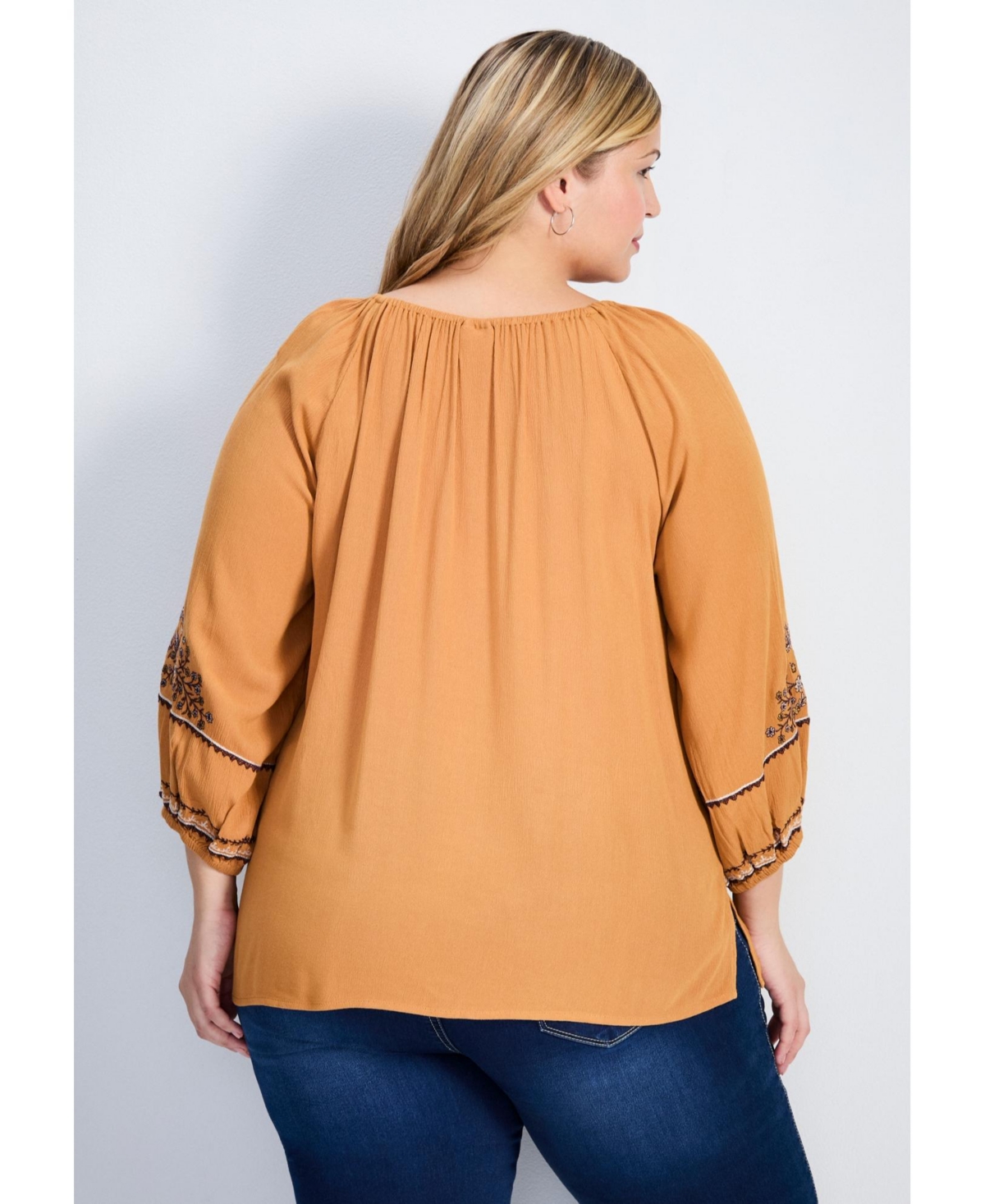 Avenue Women's Anna Embroidery Detail Top