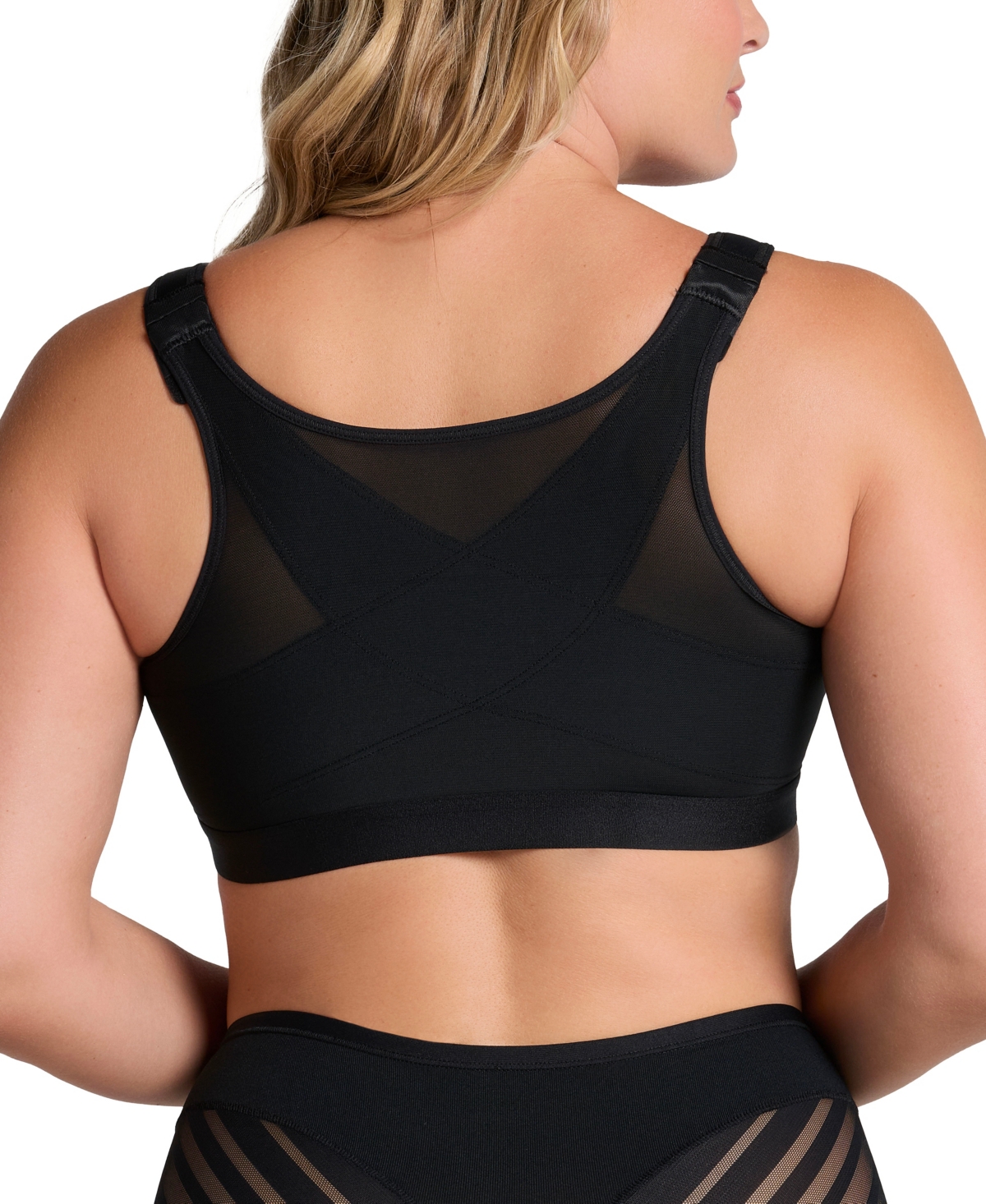 Leonisa Women's Multi Functional Back Support Posture Corrector Wireless Bra 011473