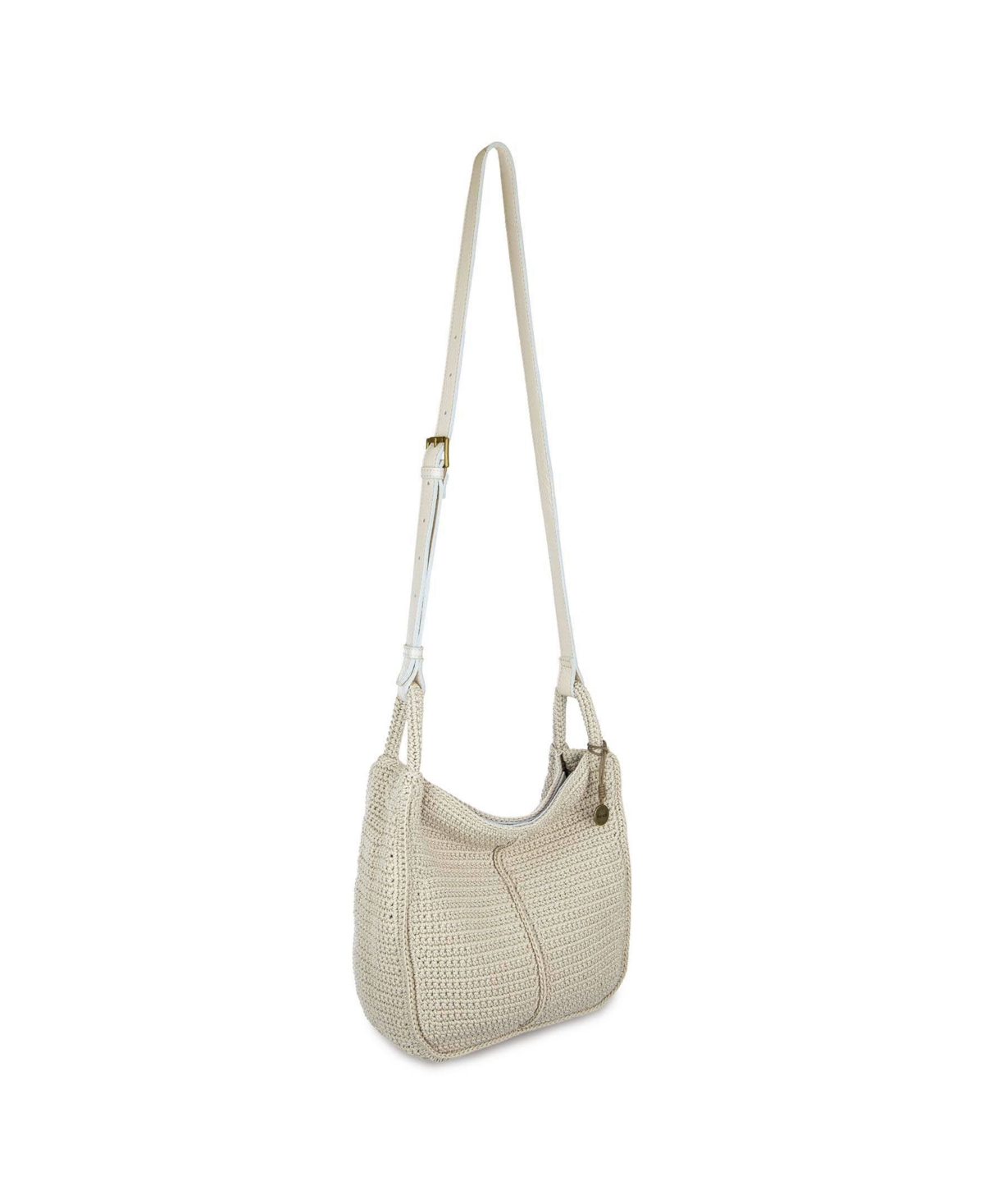 The Sak Los Feliz Crochet Small Crossbody Bag In Neutral
