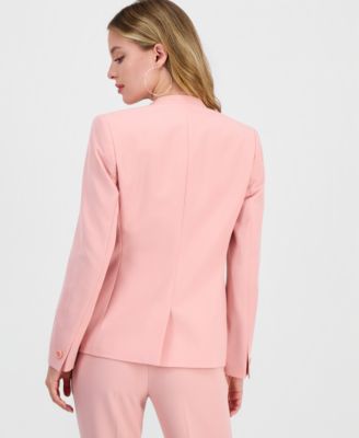 Women's Bi-Stretch Collarless Open-Front Blazer, Created for Macy's
