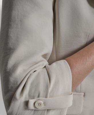 Women's Notch Collar One-Button Jacket