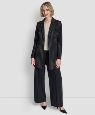 Women's One-Button Notch Collar Jacket