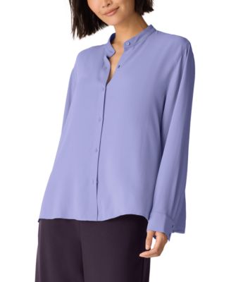 Eileen Fisher - Women's Mandarin Collar Top