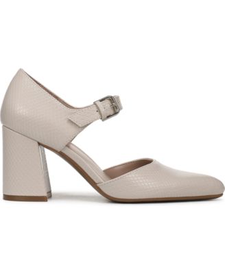 Women's Pixie Mary Jane Pointed Toe Block Heel Pumps