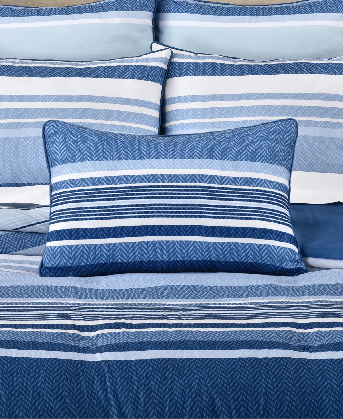 Royal Court Carson Boudoir Decorative Pillow, 14" X 22" In Blue