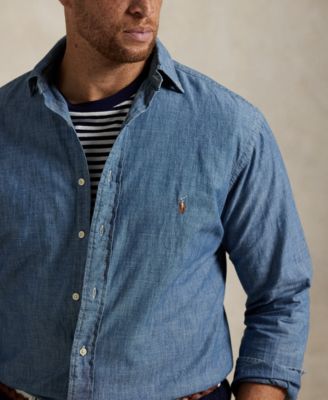 Men's Big & Tall Indigo Chambray Shirt