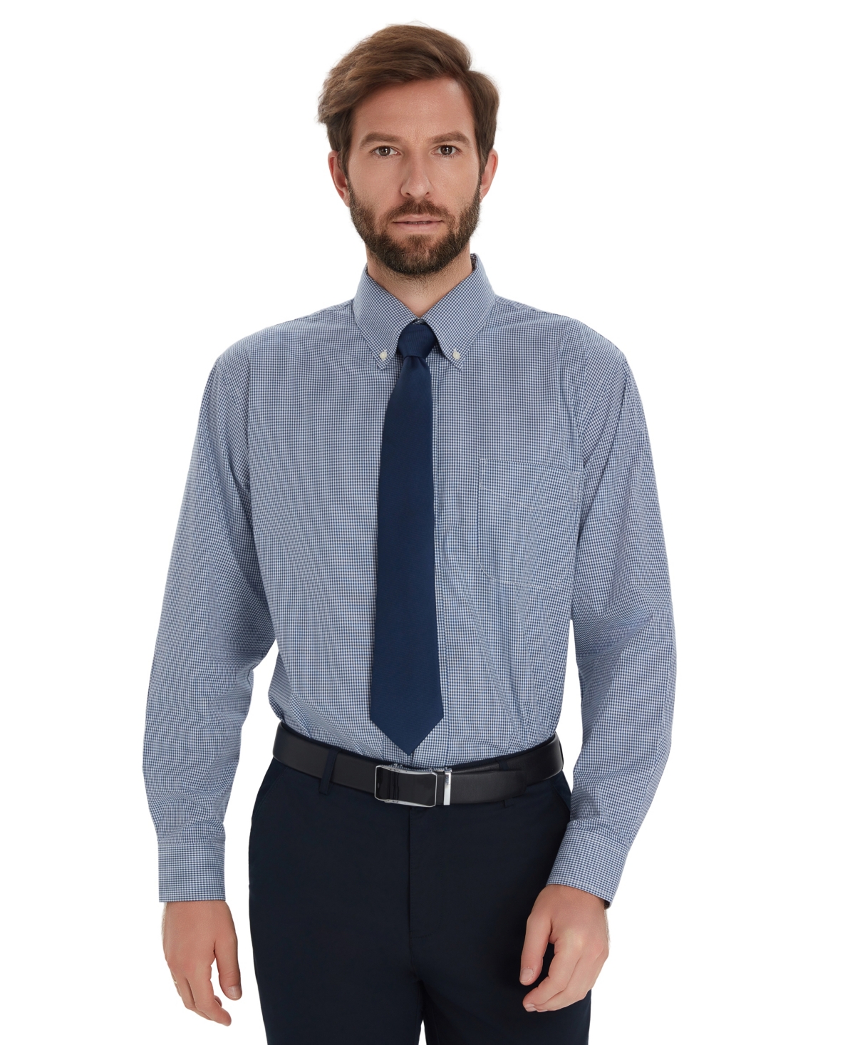 Club Room Men's Mini Gingham Dress Shirt, Macy's Exclusive