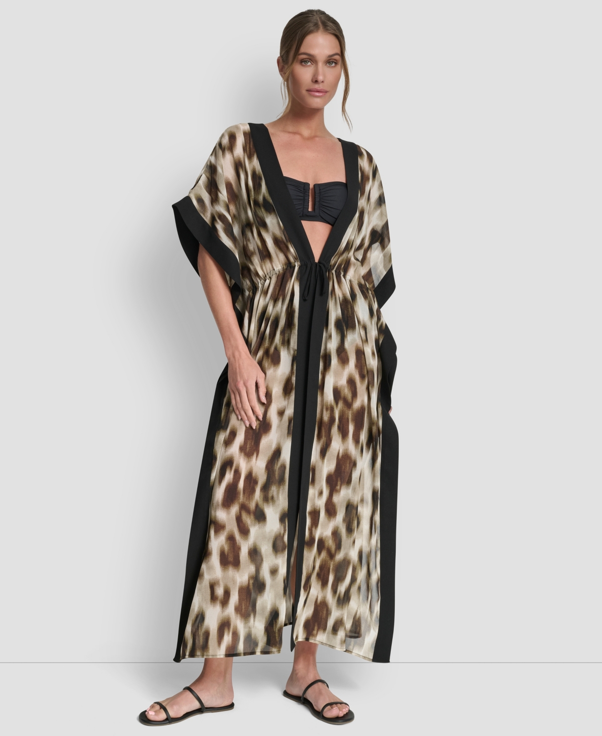 Dkny Women's Tie-Front Cover-Up Kaftan