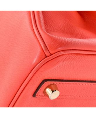 Birkin 30 Handbag Red Epsom with Gold Hardware