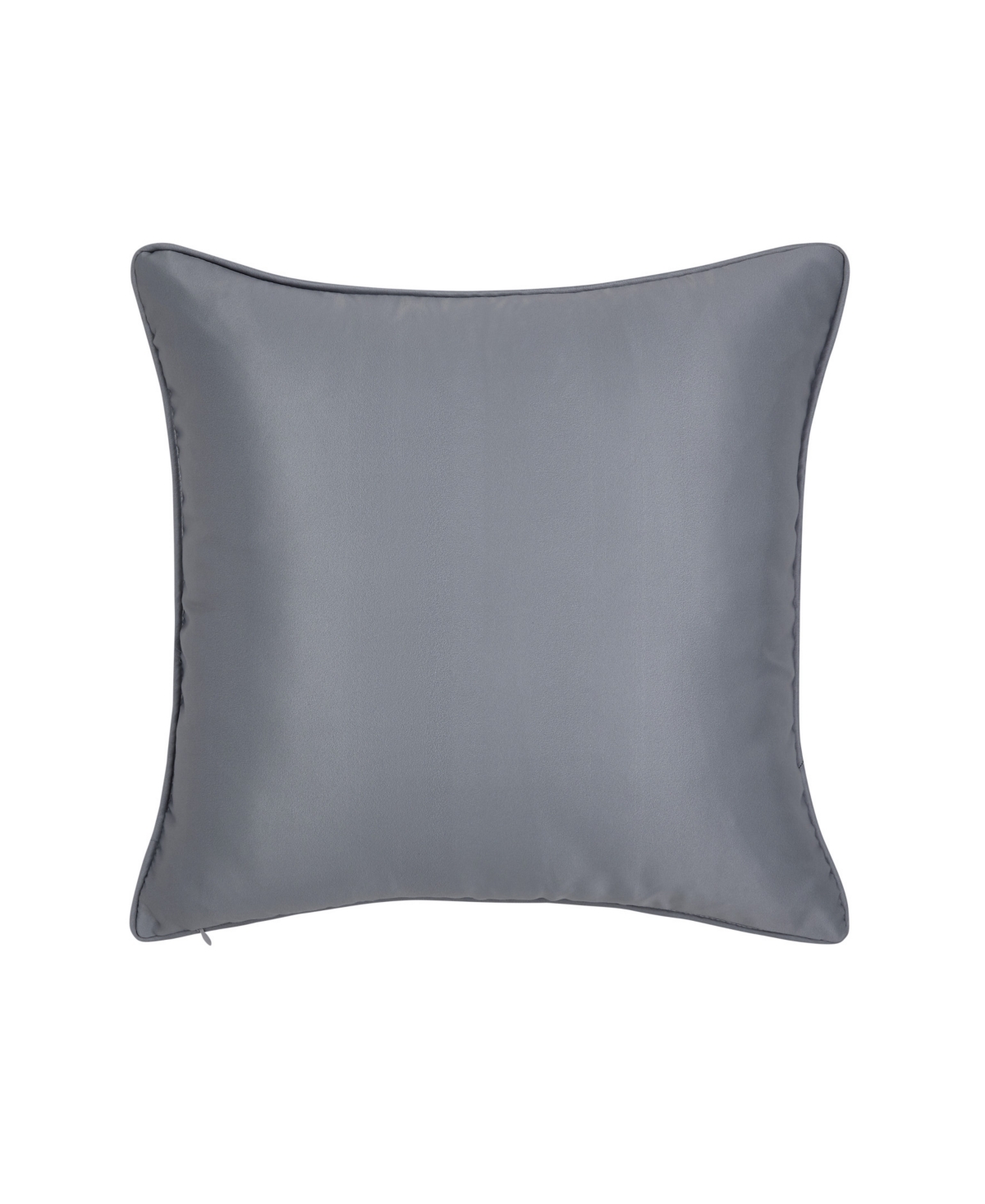 Royal Court Lisbon Reverse Decorative Pillow, 18" X 18" In Gray