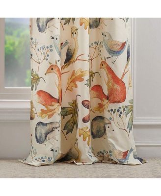 Willow 2 Panel And 2 Tie Back with 3" Rod Pocket Window Curtain - 42x84"