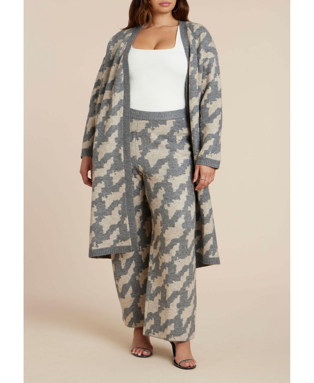 Eloquii Plus Intarsia Sweater Duster