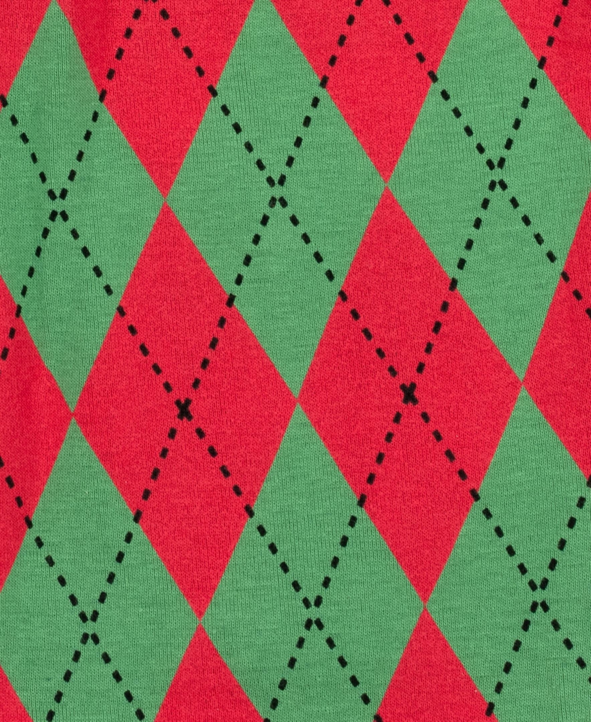 Leveret Dog Cotton Pajama Argyle Red and Green