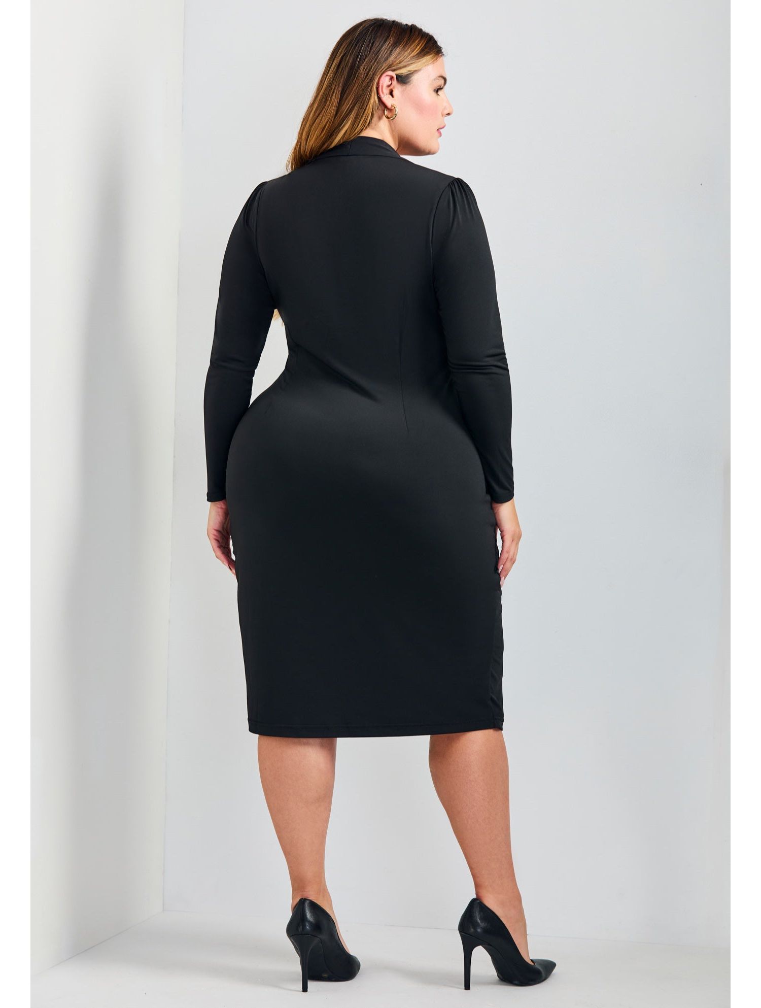 Plus Size Darlene Jersey Wrap Women's Dress