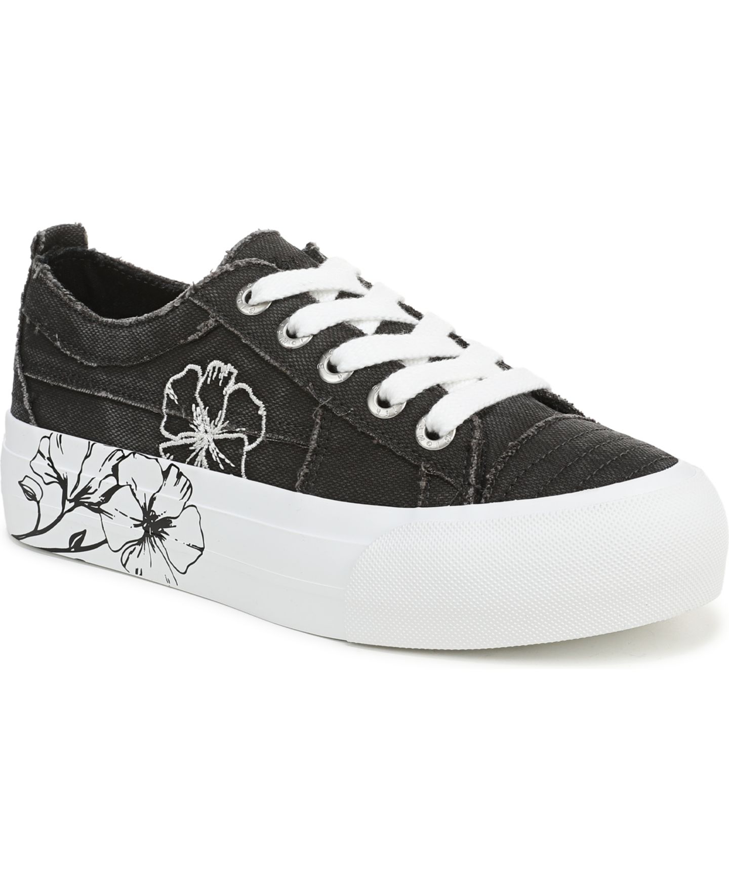 Женские кроссовки Blowfish Malibu Sadie-Sun 10 Lace-Up, цвет: Чёрный холщовый — фото 1