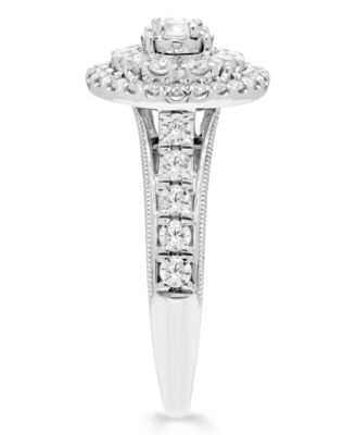 Diamond Halo Ring (1 ct. t.w.) in 14k White Gold