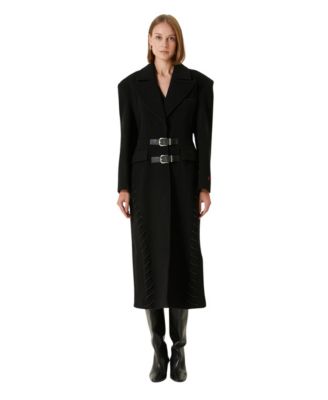 Women's Wool-Cashmere Blend Long Overcoat