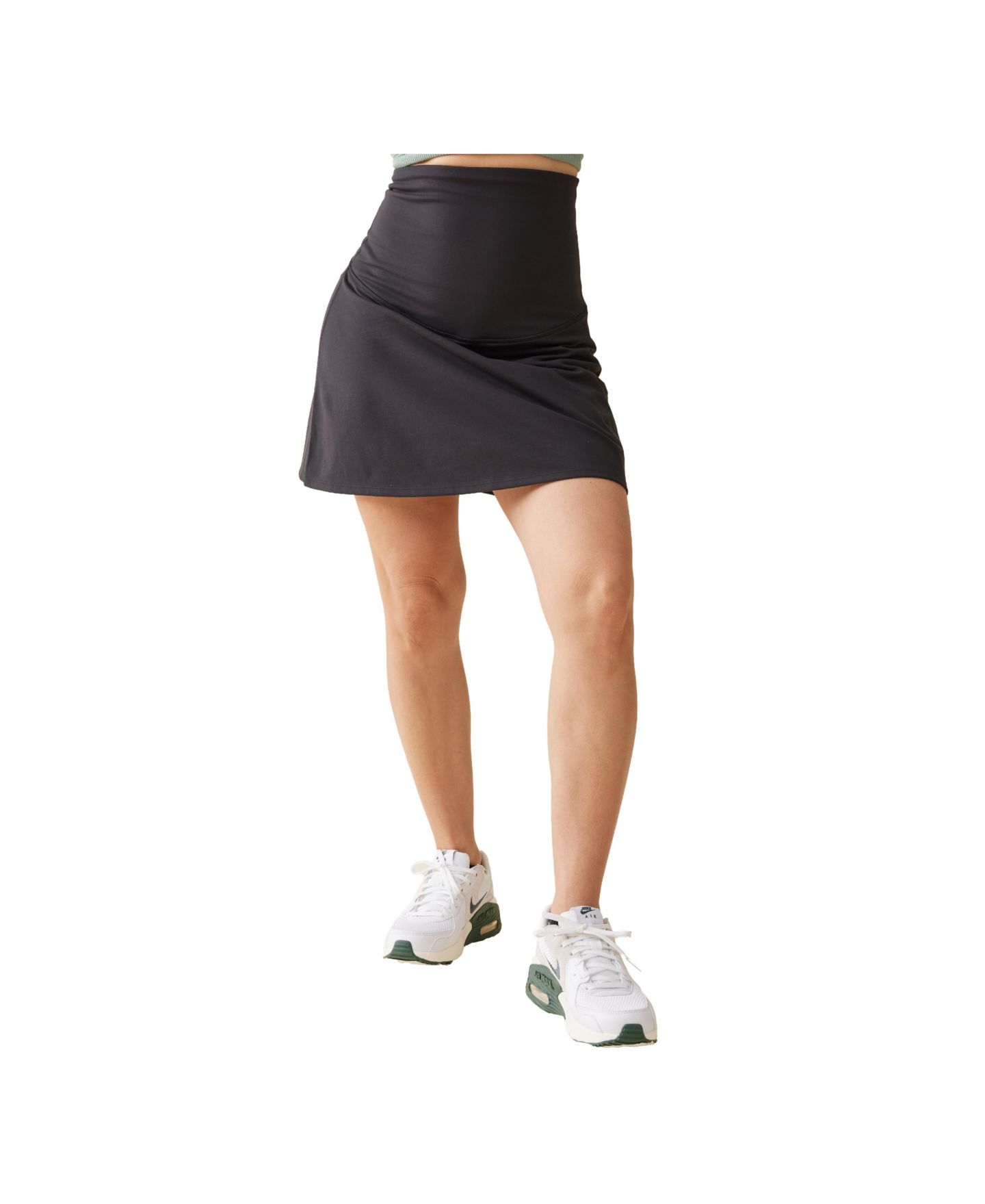 Женские юбки Maternity Ingrid + Isabel New Mama Postpartum Support Skort, цвет: Чёрный — фото 1