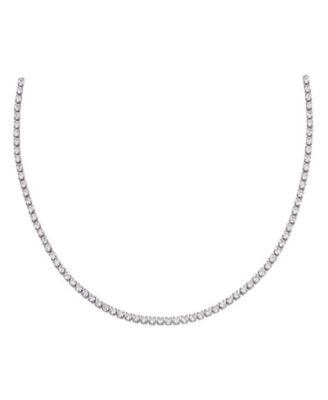 by Adina Eden Thin Gold Plated Tennis Choker - Silver 51$