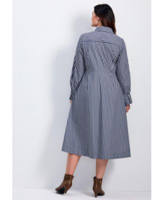 Women's Bethany Poplin Tie Front Shirtdress