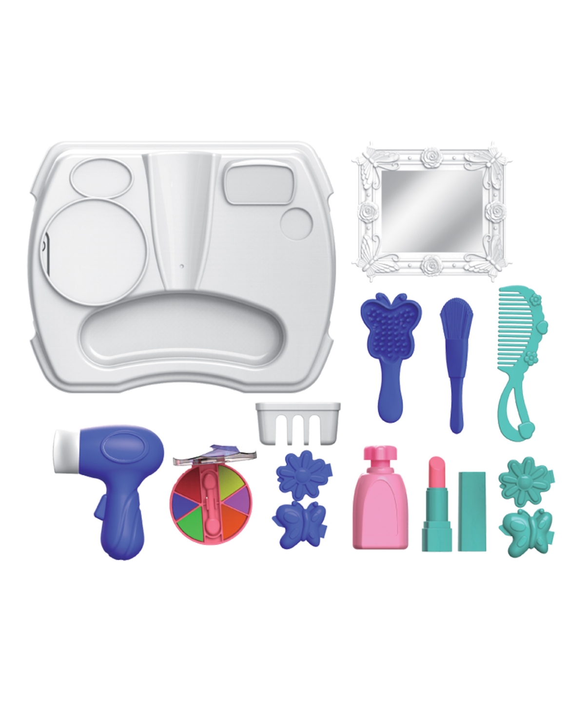 World Tech Toys Roll Make Up Kid's Luggage Playset In Transparent