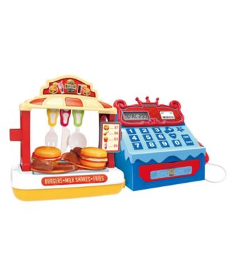 Burger Shop with Cash Register Playset