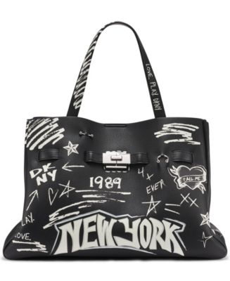 DKNY Bryar Large Satchel Bag - Macy's