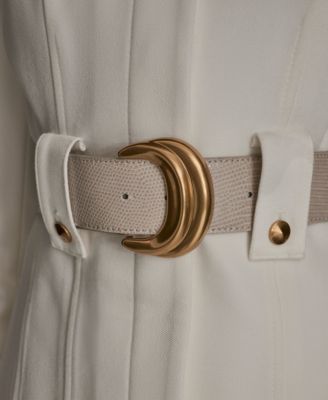 Women's Belted One-Button Jacket
