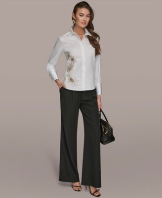 Women's Embellished Collared Shirt