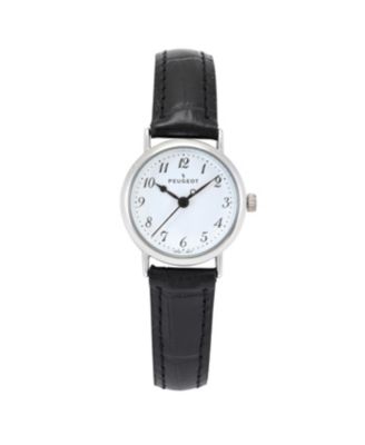 Womens Small Face Easy Read Minimalist Brown Leather Strap Watch