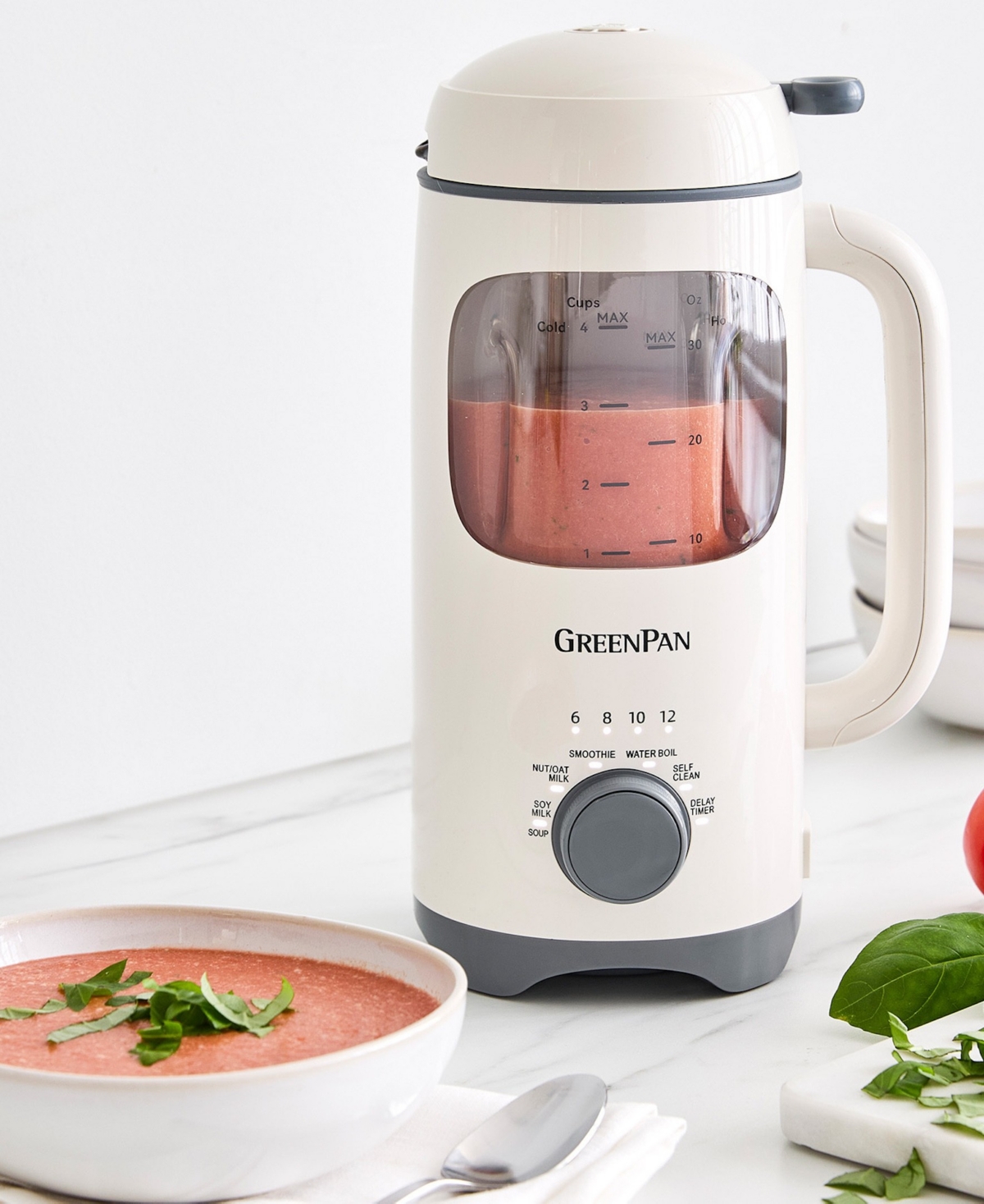 Greenpan 30 Oz. Better Blend Soy, Nut And Oat Milk Maker In White