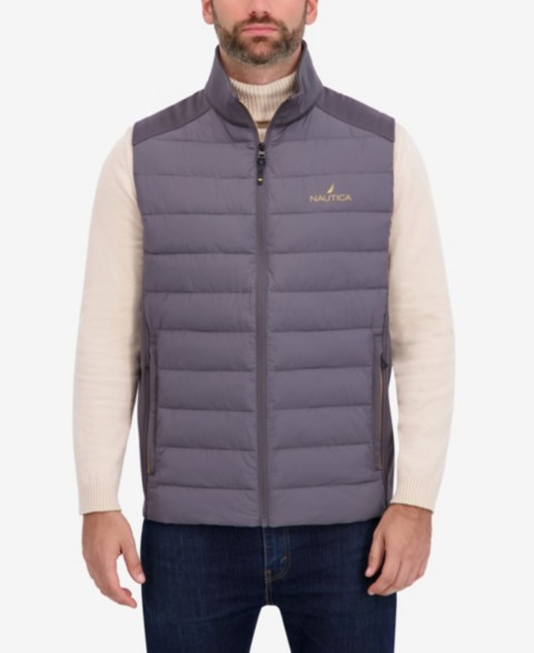 Мужские Nautica Men's Transitional Mixed Media Vest