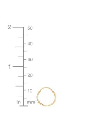 2-Piece Stud and Hoop Earrings Set in 10k Yellow Gold