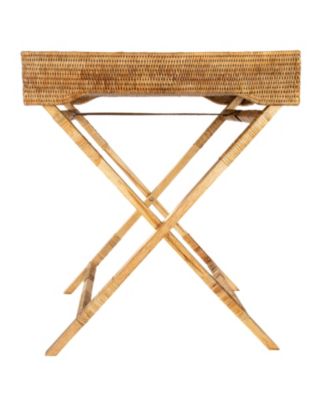 Butler Tray/Table with Glass Insert