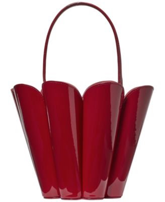 Spade Mini Patent Leather Flower Bucket Bag